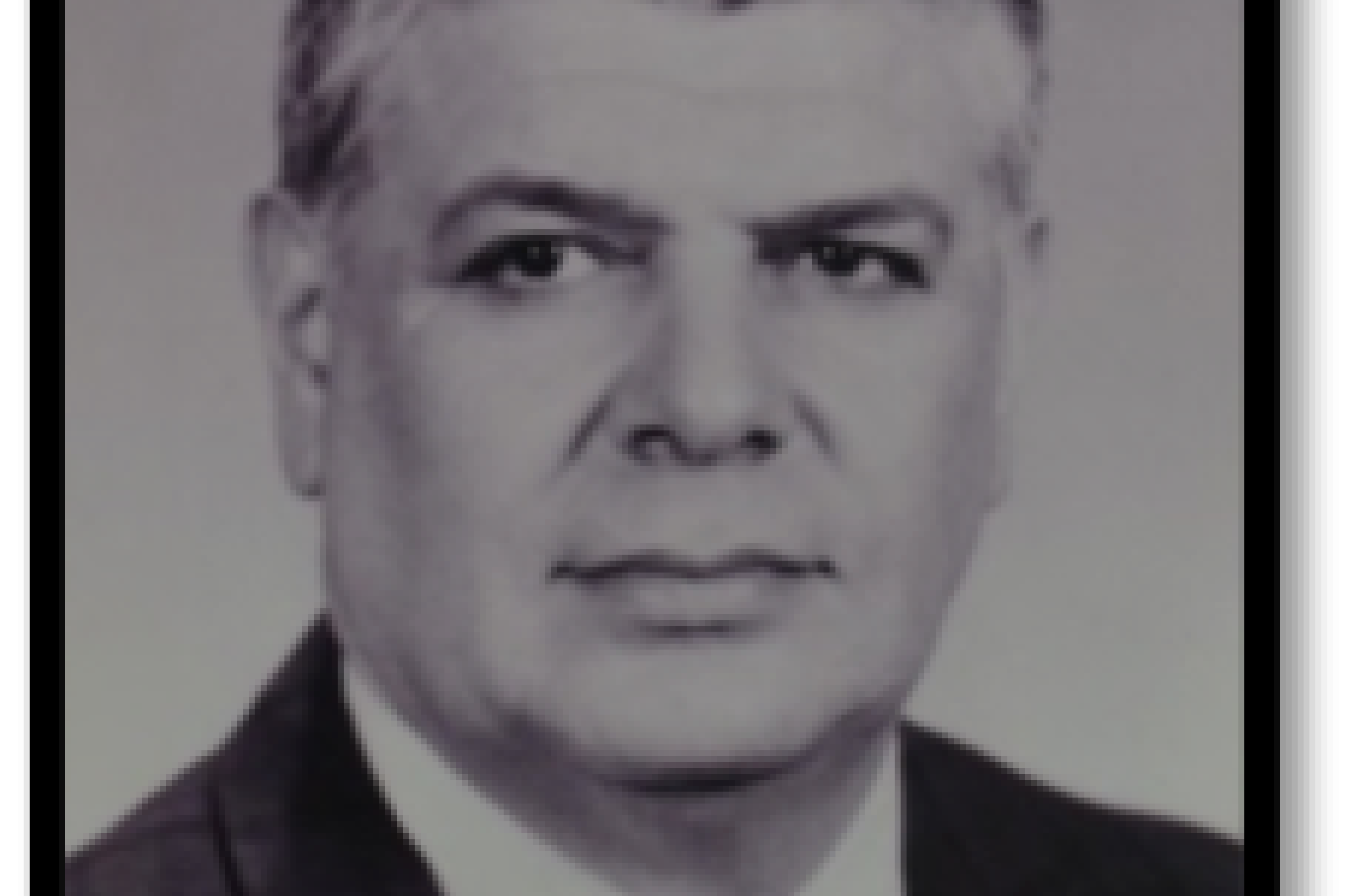 Black and white photo of Al Cronk