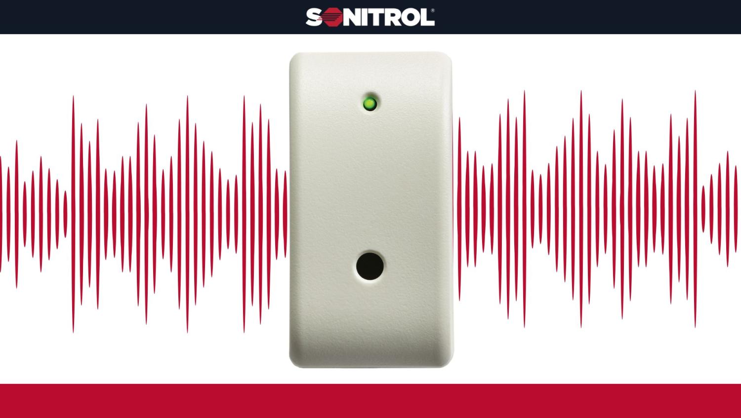 SONITROL audio sensor detecting sound waves
