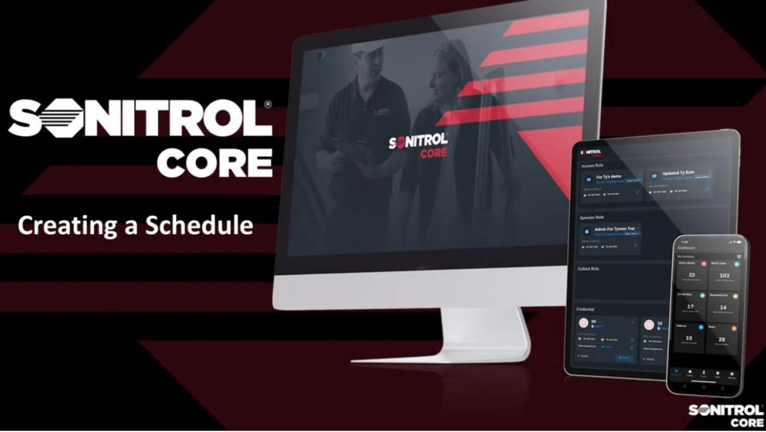 SONITROL CORE Creating a Schedule
