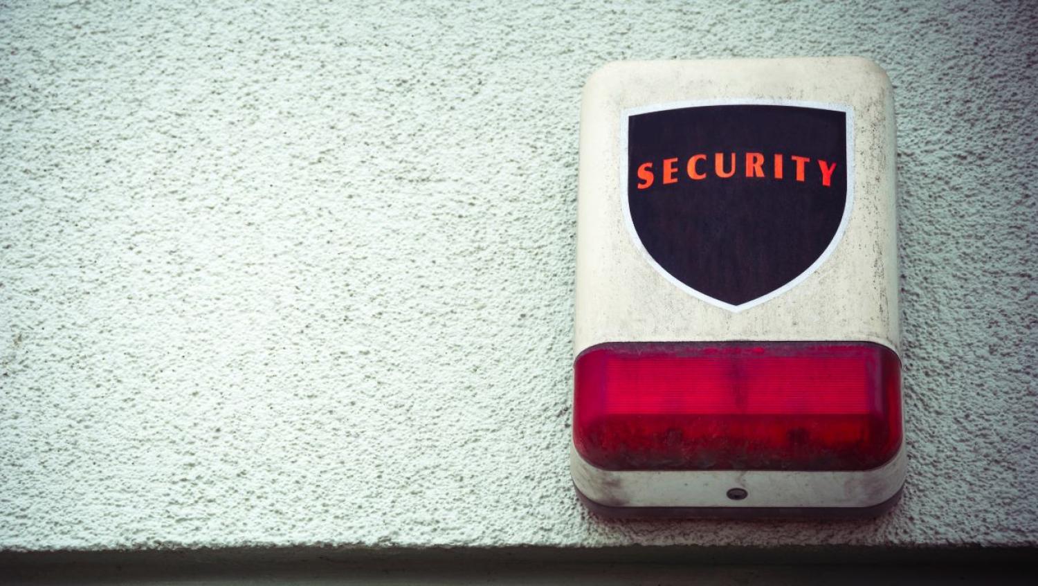 security alarm with light