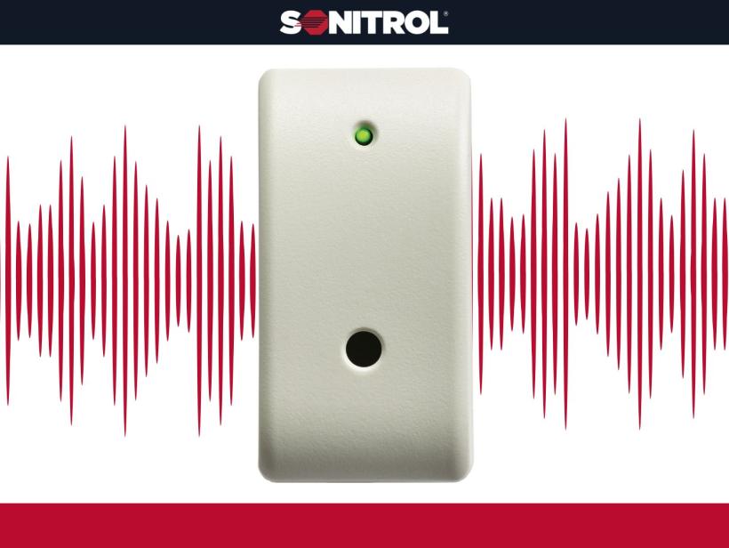 SONITROL audio sensor detecting sound waves